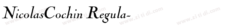 NicolasCochin Regula字体转换